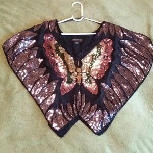 Forever 21 Plus Size XL Butterfly Poncho Top